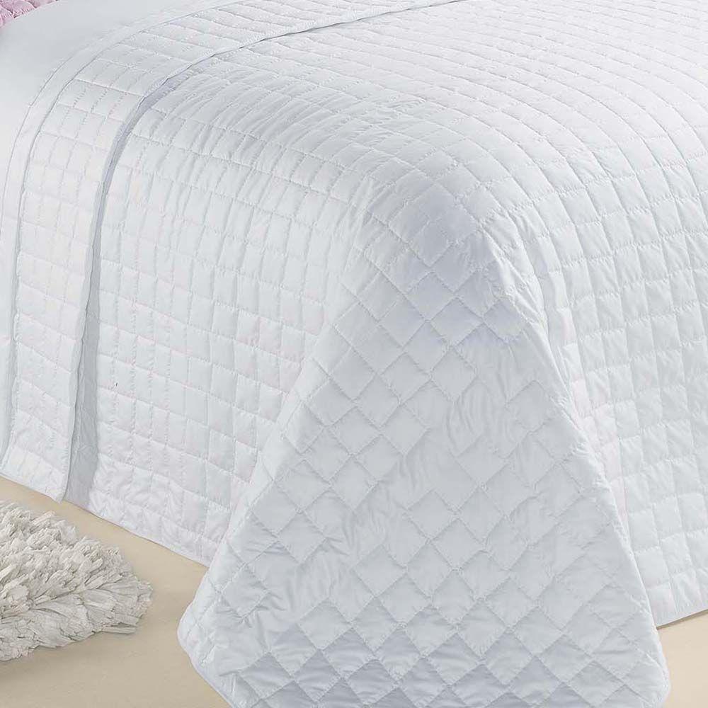 Kit Cobre Leito Colcha Veneza Queen 3 Peças Hipercal 180 Fios - Branco - 2