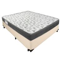 Cama Box Casal Sintético + Colchão De Espuma D33 Sereneprime 138cm Bege - 1