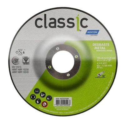 Disco De Desbaste Metal Aço-inox 4.1/2"x1/4"x7/8" - Bda600
