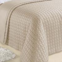 Kit Cobre Leito Colcha Veneza Queen 3 Peças Hipercal 180 Fios - Cáqui - 2