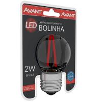 Lâmpada Led Bolinha Filamento 2w Vermelha Bivolt Avant - 1