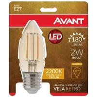 Lâmpada Led Vela E27 Retro Bivolt Avant - 1