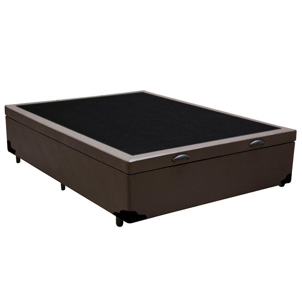 Cama Box Baú Casal Sintético Sereneprime Marrom 138x188x44 - 6