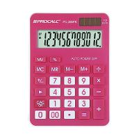 Calculadora De Mesa Procalc Pc286 Pk 12 Digitos Pink - 1
