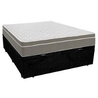 Cama Box Baú Casal Suede + Colchão Sereneprime Molas Ensacadas 138x188x69 Cor:preto - 6