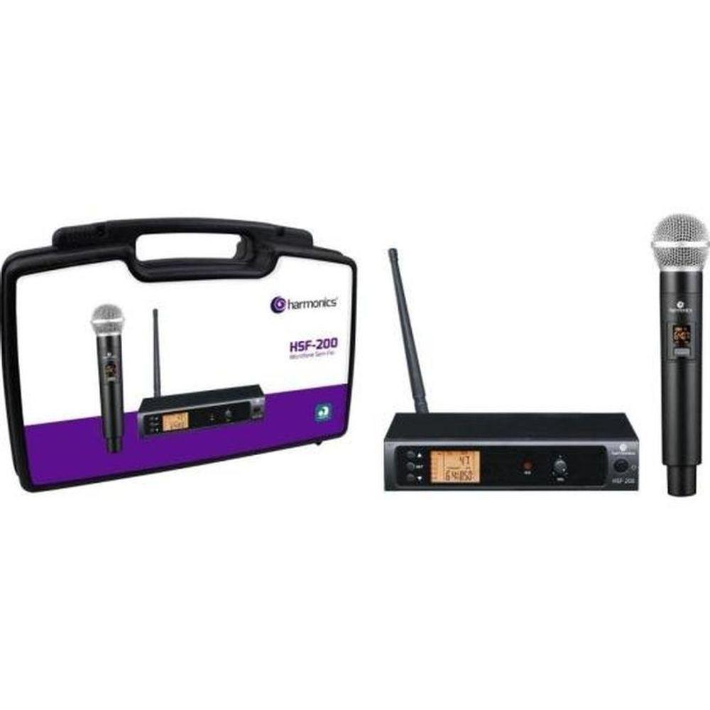 Microfone Sem Fio Harmonics Hsf-200 Simples - 4