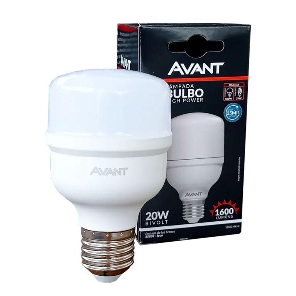 Lâmpada Bulbo Led Alta Potência Avant - 20w - 6500k Luz Branca - 1