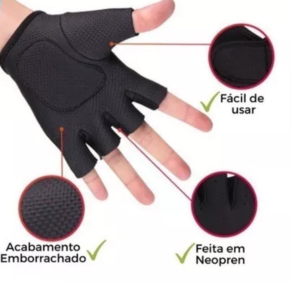 Par De Luva Profissional Sml Academia Esporte Treino Musculação Ciclismo Exercícios - 6