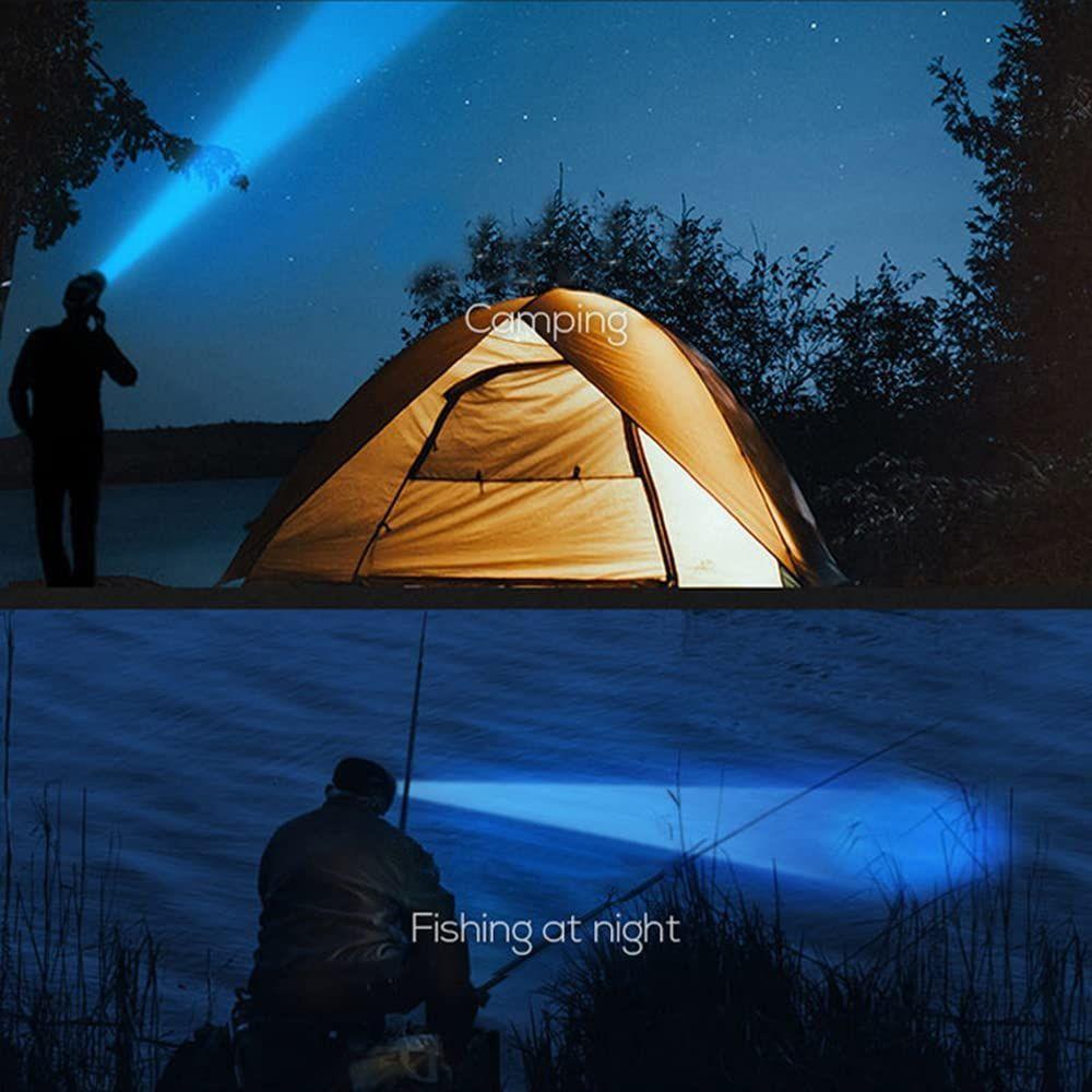 Lanterna De Cabeça 5 Led's Super Forte Recarregável Resistente A Água Carregamento Via Usb - 5