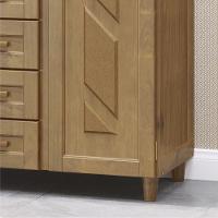 Guarda-roupa Solteiro Santiago 5 Portas De Abrir 4 Gavetas Em Madeira Com Espelho Imbuia - Cavazotto - 6