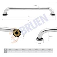 Barra De Apoio Reta Bruen - 60cm - Cromada - 3