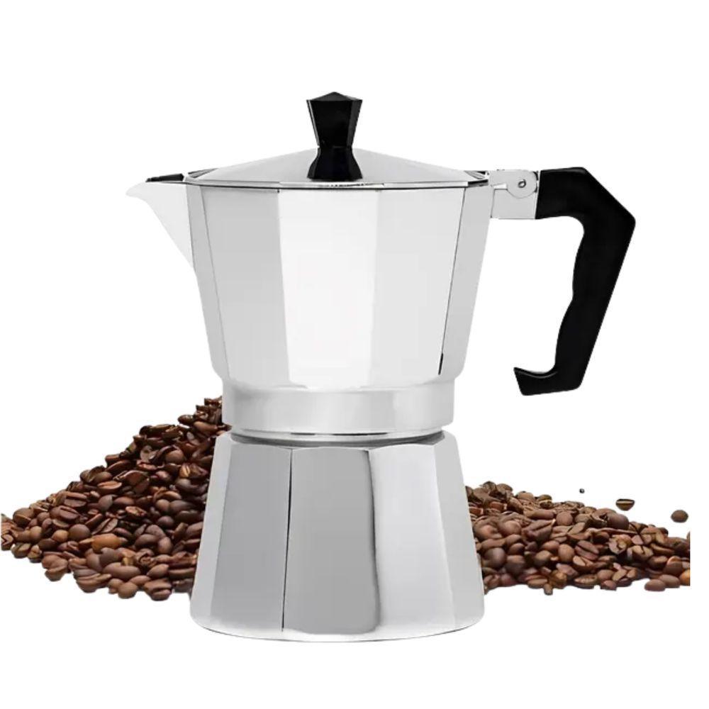 Cafeteira Italiana Inox 3 Xícaras De Café Moka - Economia De Café - 3