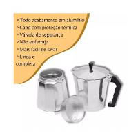Cafeteira Italiana Inox 3 Xícaras De Café Moka - Economia De Café - 2