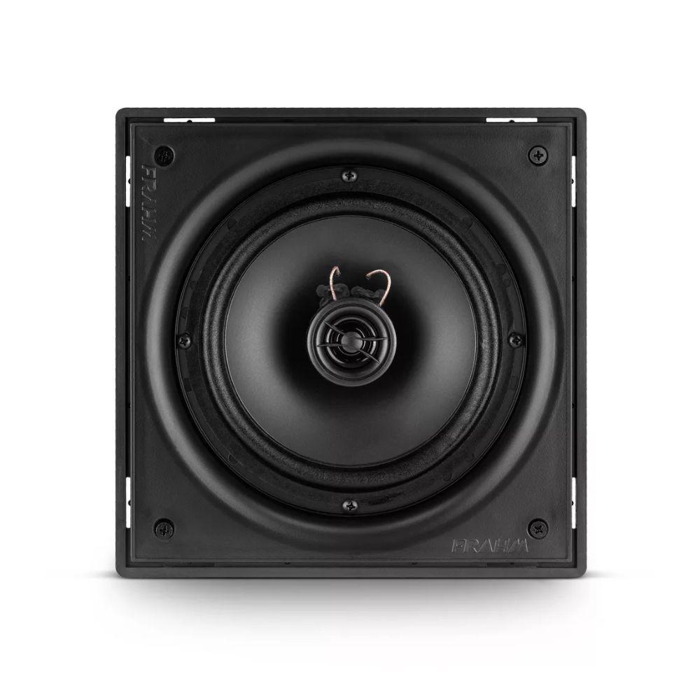Caixa De Som Arandela Quadrada Preta 50w Rms Frahm 6cx 50 - 3