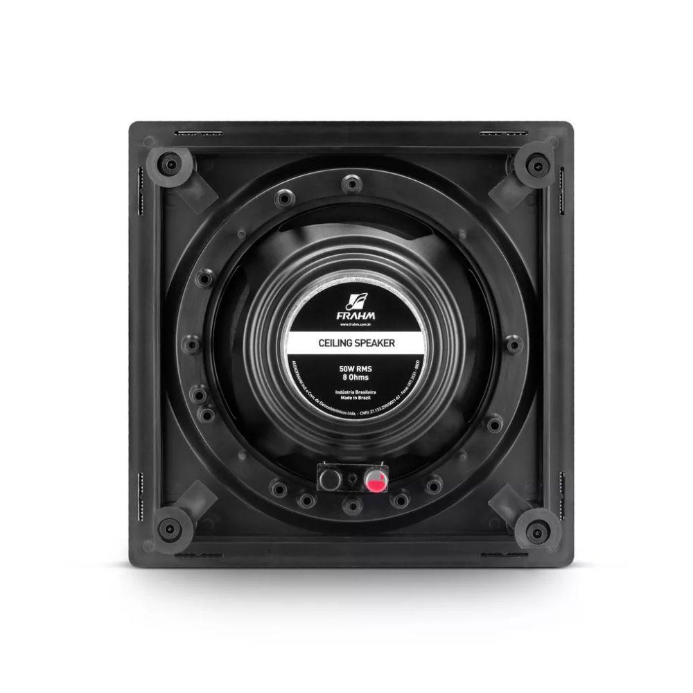 Caixa De Som Arandela Quadrada Preta 50w Rms Frahm 6cx 50 - 4