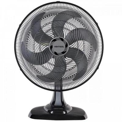 Ventilador De Mesa Ventisol Turbo 6 Preto 50cm 127v