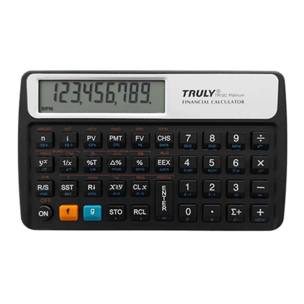 Calculadora Financeira Truly Tr12c Platinum Rpn Algebrica - 1