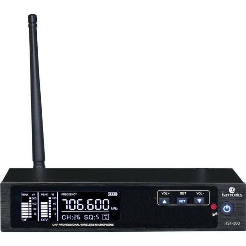 Microfone Sem Fio Harmonics Hsf-300 Simples - 3