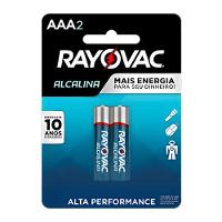Pilha Rayovac Alcalina Tamanho Aaa Palito Com 2 Unidades - 1
