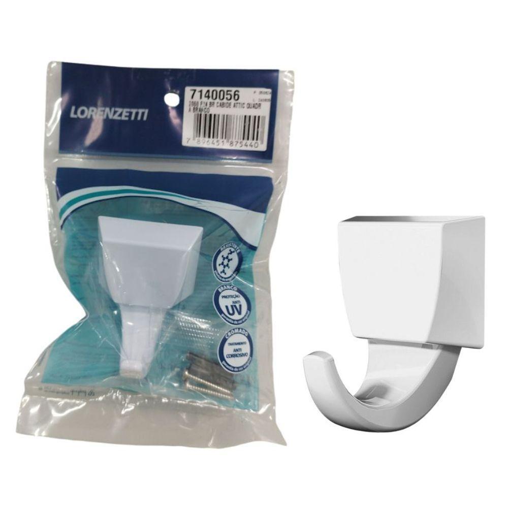 Cabide Lorenzetti Attic Quadra Branco - 3