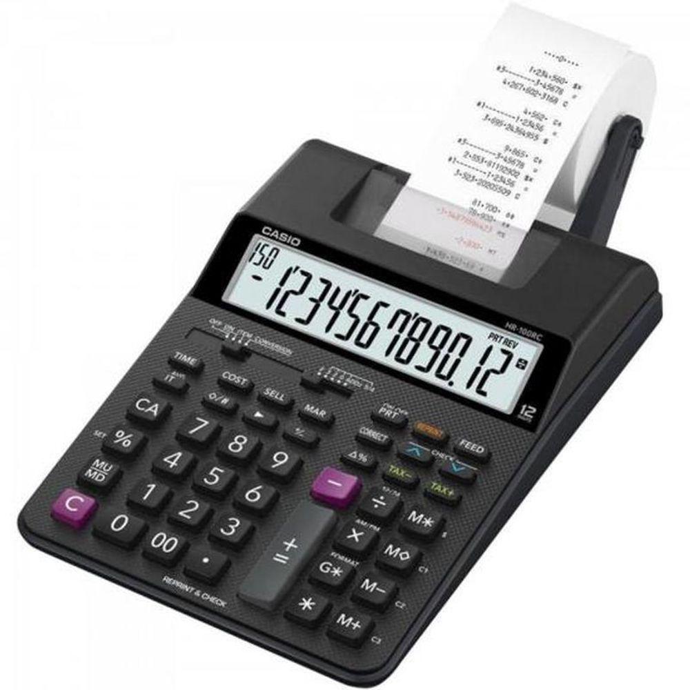 Calculadora Com Bobina Casio Hr-100rc 12 Dígitos Bivolt... - 2