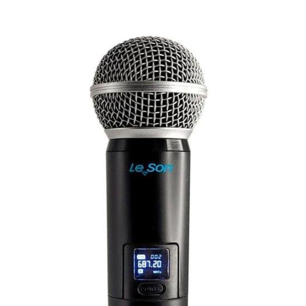 Sistema De Microfone Sem Fio Duplo Leson Ls902 Plus Preto - 2