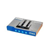 Sistema De Microfone Sem Fio Duplo Leson Ls902 Plus Preto - 5