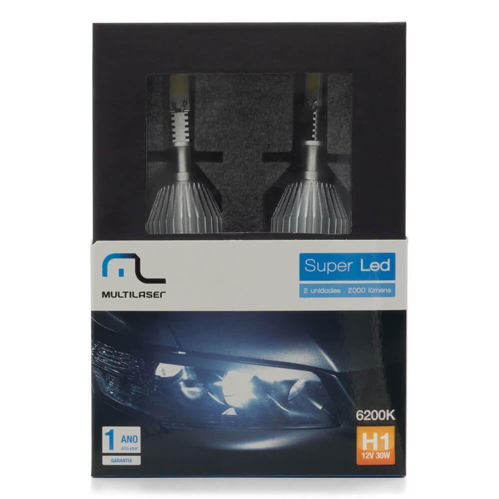 Lampada Multilaser Super Led H1 6200k Par - 3