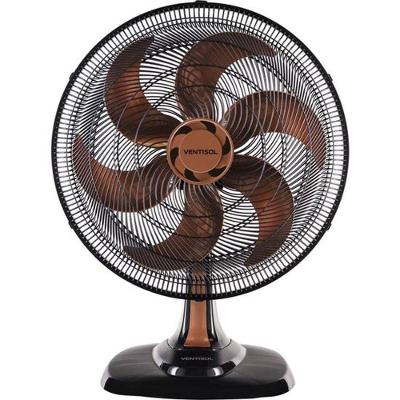 Ventilador De Mesa Ventisol Turbo 6 50cm Bronze 127v