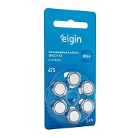 Pilha Auditiva Elgin Tamanho 675 Pr44 1,4v Com 6 Unidades - 1