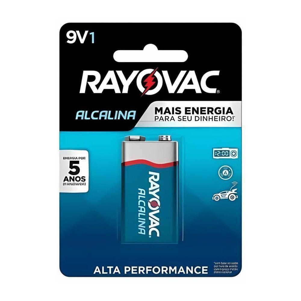 Bateria Alcalina Rayovac 9v Retangular Com 1 Unidade - 2
