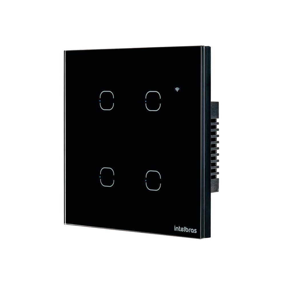 Interruptor Smart Wi-fi Touch 4 Teclas Preto Ews 1004 - 2