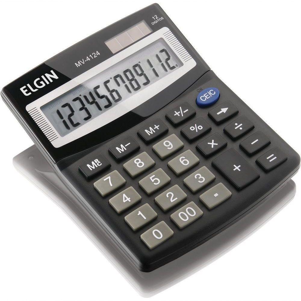 Calculadora De Mesa 12 Digitos Mv-4124 Preta - 1