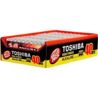 Pilha Alcalina Aaa 1,5v Lr03gcp (c/40 Pilhas) Toshiba - 2