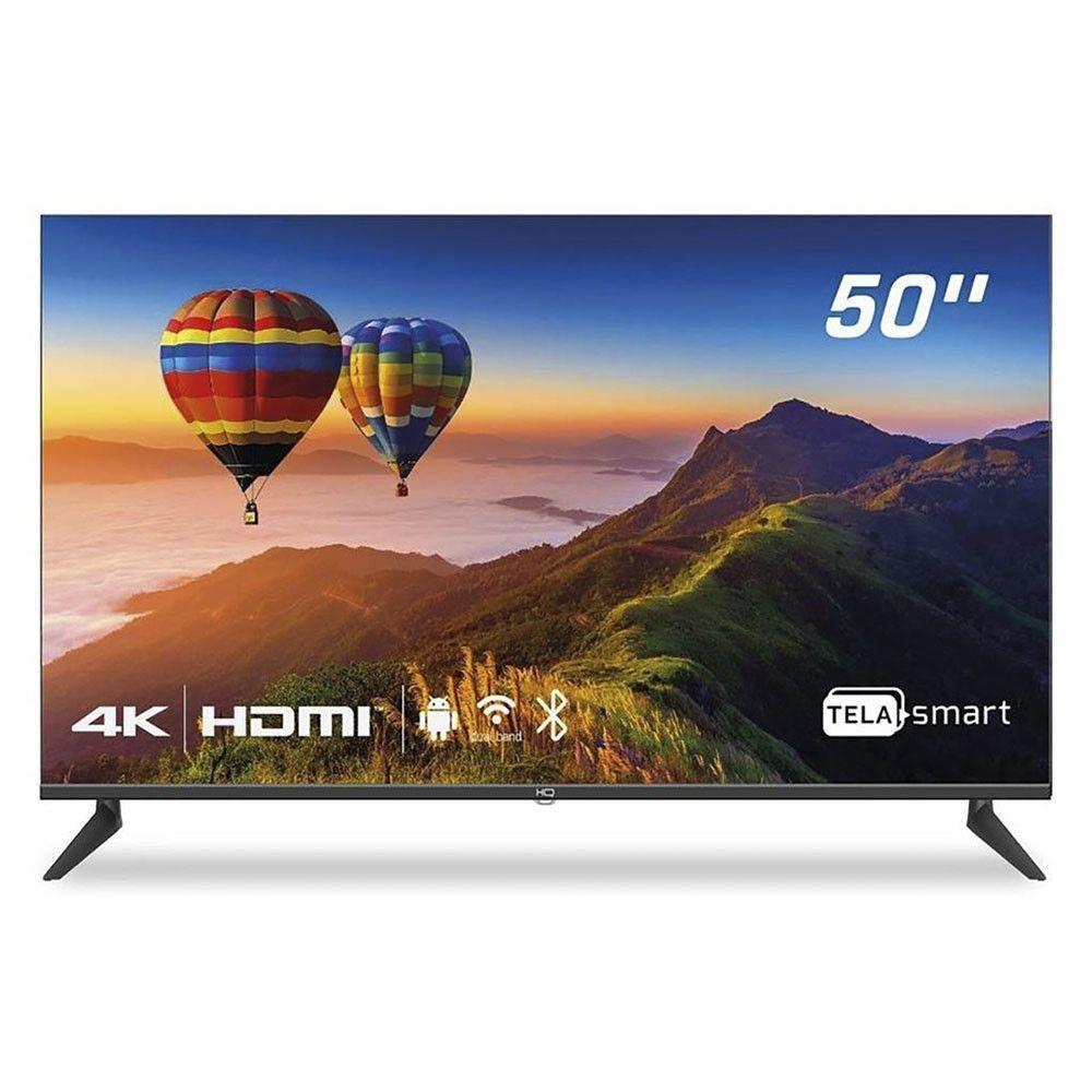 Smart TV Led 50" HQ 4K 3 HDMI 2 Usb Wi-Fi Android 11 Preto Bivolt - 2