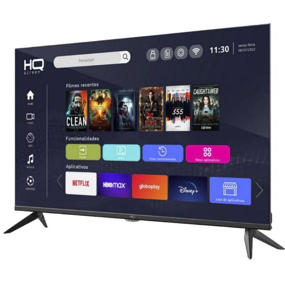 Smart TV Led 50" HQ 4K 3 HDMI 2 Usb Wi-Fi Android 11 Preto Bivolt - 3