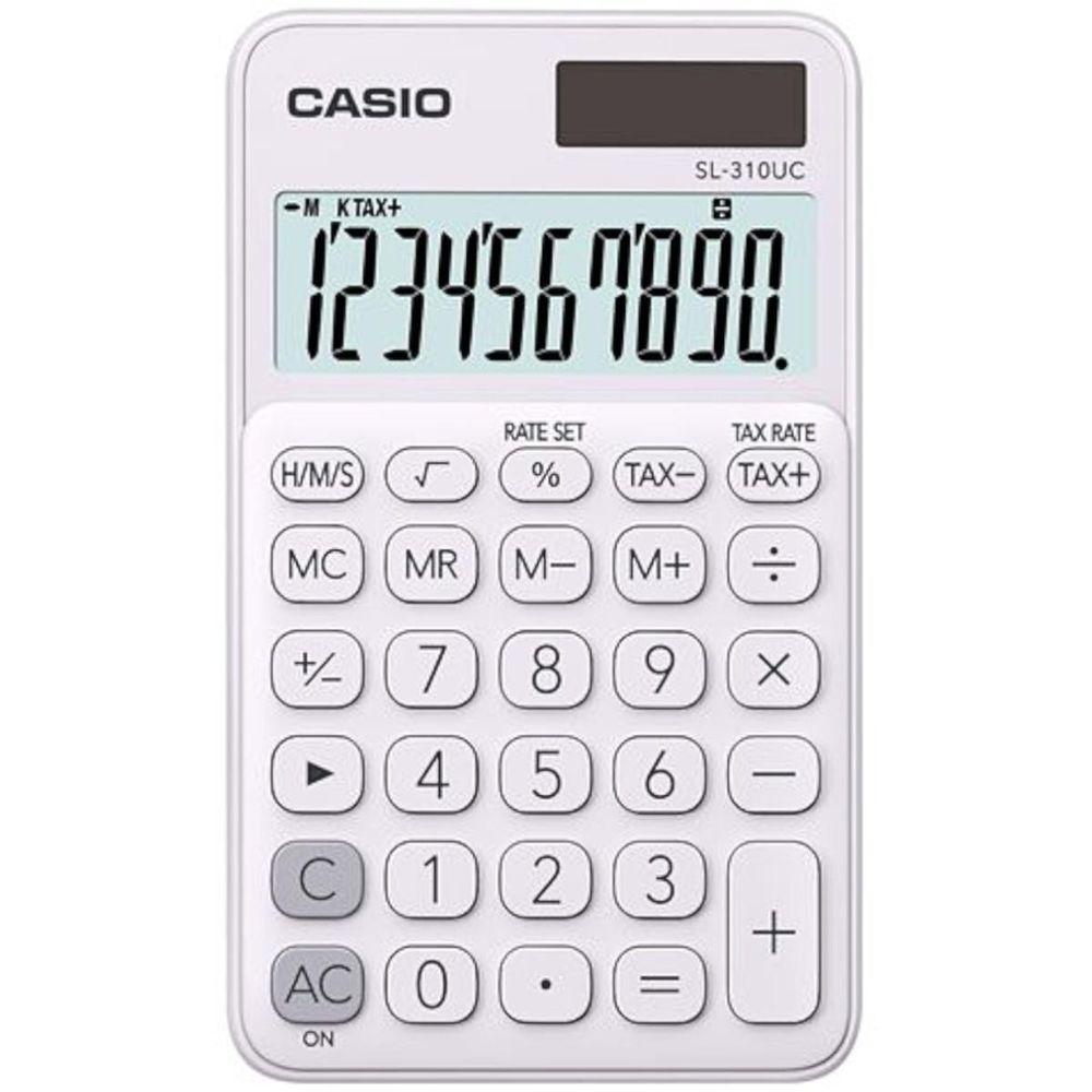 Calculadora De Bolso 10 Digitos Branca - Sl-310uc-we - 1