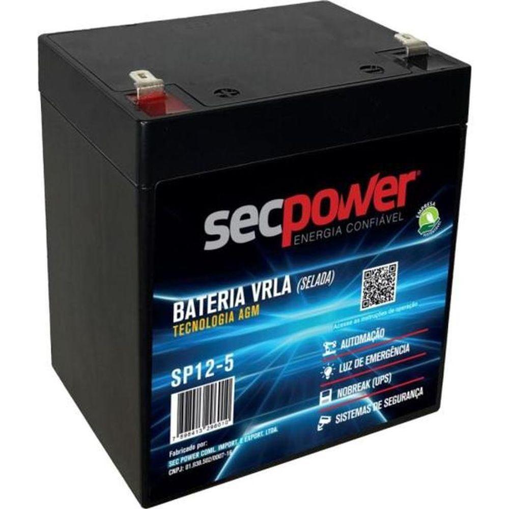 Bateria Selada 12v 5ah Sp12-5 Secpower - 1