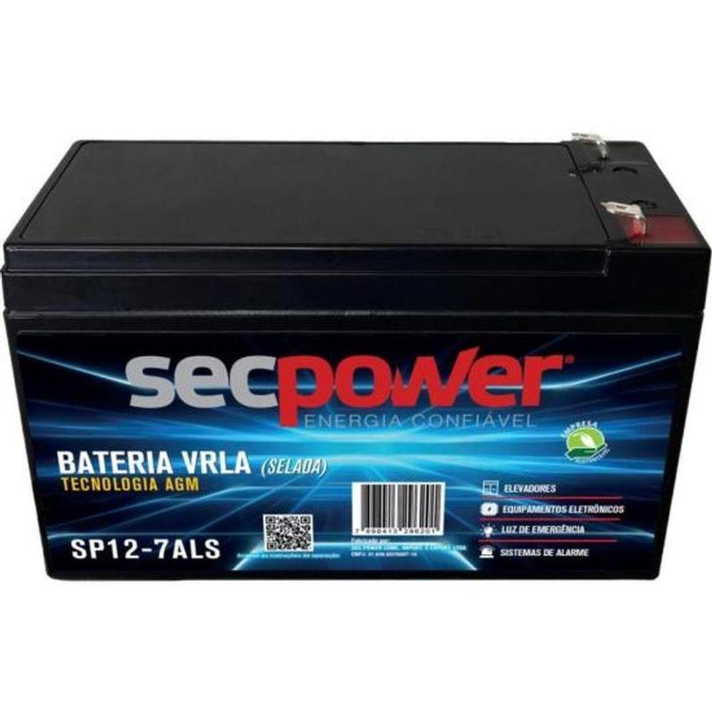 Bateria Selada 12v 7ah Sp12-7als Secpower - 3