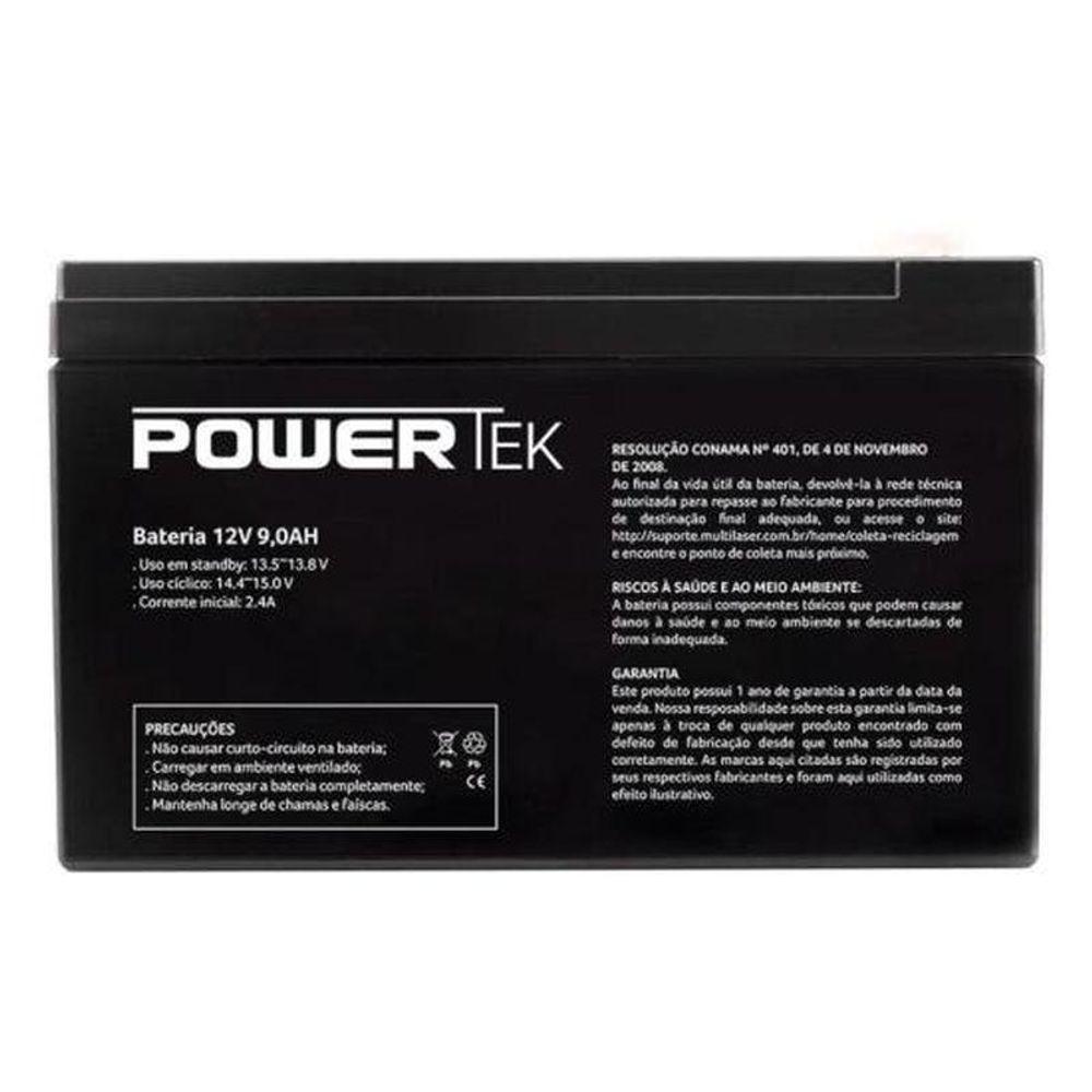 Bateria Selada 12v 9ah En015 Powertek - 2