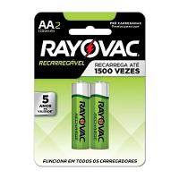 Pilha Recarregavel Rayovac Aa Com 2 Unidades - 1