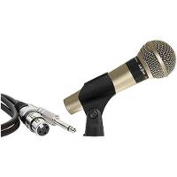 Microfone Profissional Sm58 P4* Champanhe Acompanha Cabo... - 4