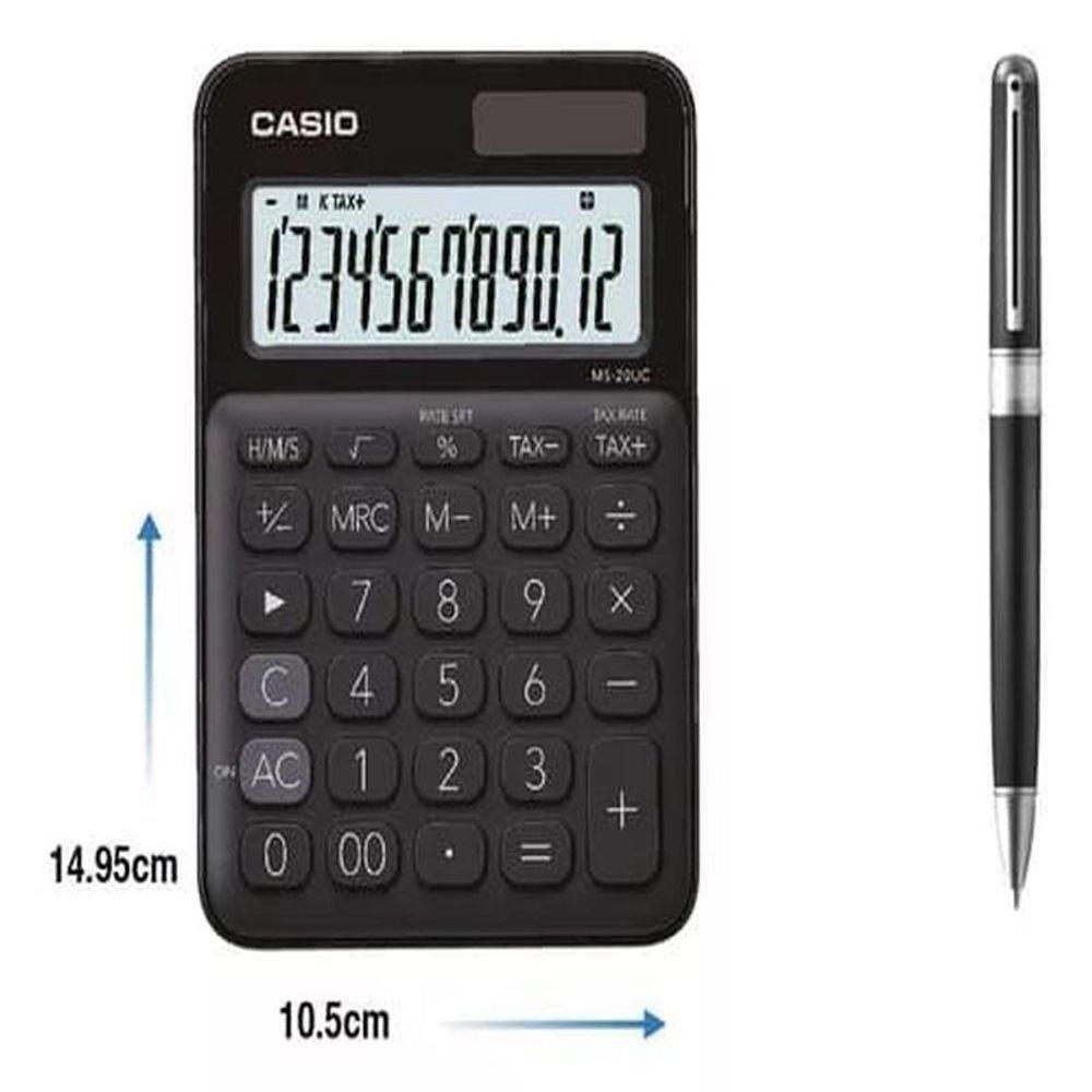 Calculadora De Mesa 12 Dígitos Preta - Ms-20uc-bk-w-dc - 2