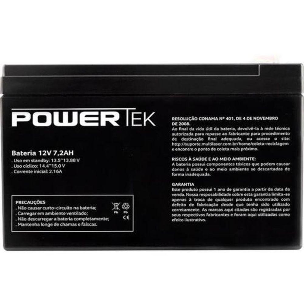Bateria Selada 12v 7,2ah En014 Powertek - 1