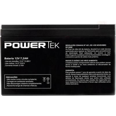Bateria Selada 12v 7,2ah En014 Powertek