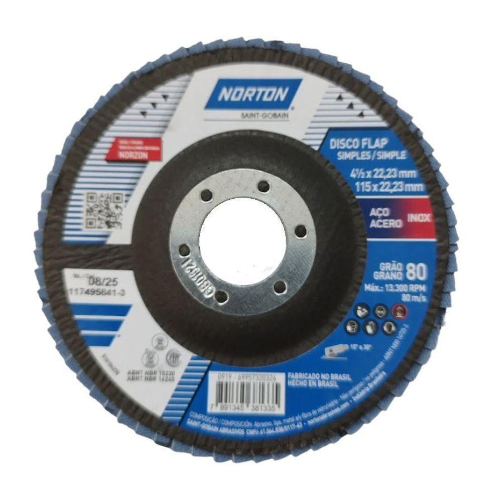 Disco Flap Original Norton 115mm N° 80 - 2