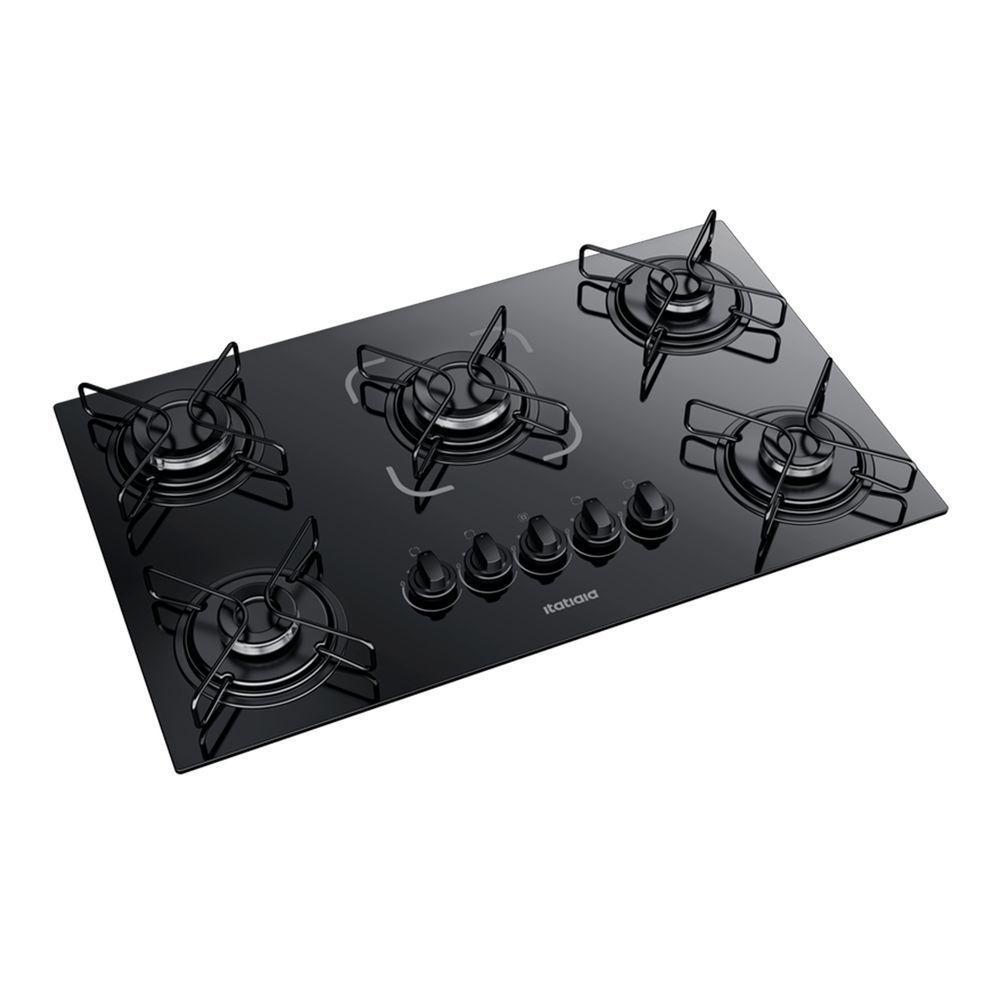 Cooktop Itatiaia Essencial 5 Bocas Mesa Vidro Preto Bivolt - 2