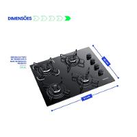 Cooktop Itatiaia Essencial 4 Bocas Preto Bivolt - 5