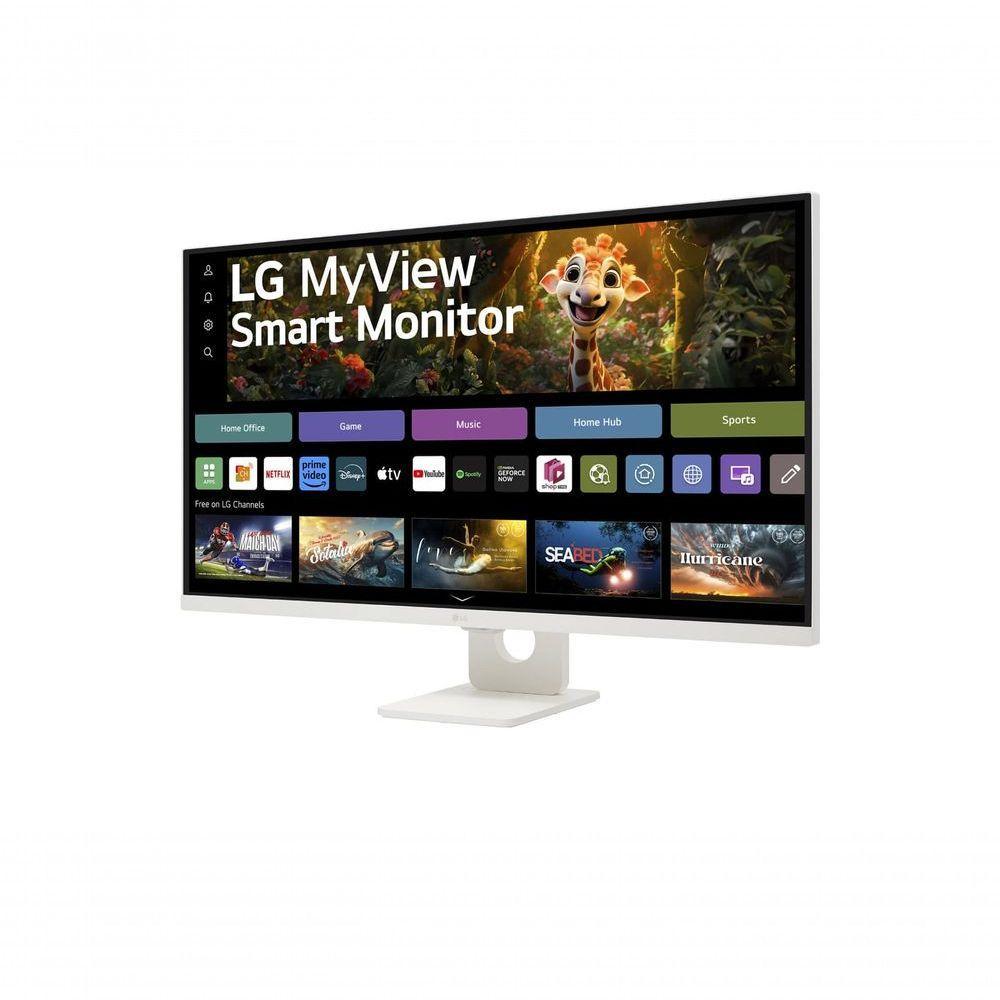 Monitor LG Myview Smart 32SR73U-W Tela UHD 4K 32" WebOs ThinQ Home Air Play Screen Share Bluetooth - 4