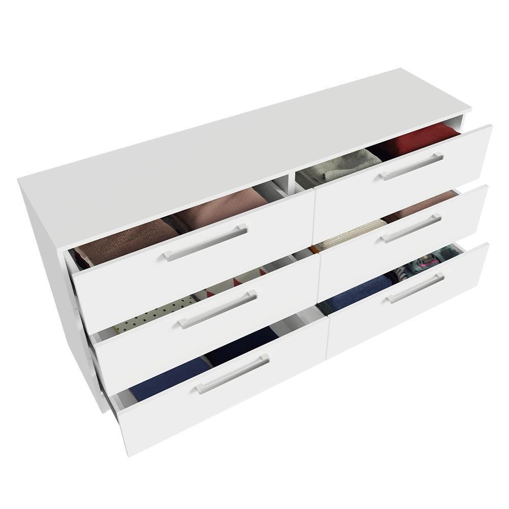 Cômoda Infantil 6 Gavetas Branco 3435 Madesa Branco - 5